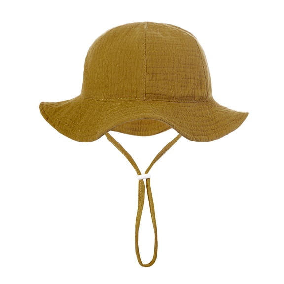 Toddler Sun Hat Baby Fisherman Cap Wide Brim Flower Print Bonnet Hat for Infant Girls Summer-Beach Hat Outdoor Headwear