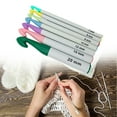 thumbnail image 2 of 7 Pieces Huge Plastic Handle Crochet Hooks Set Large Size 7mm-20mm Colorful Sweater Knitting Needles Yarn Weave Sewing Crafts Tools Accessories, 2 of 9