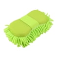 thumbnail image 1 of Household Chenille Car Windshield Window Glass Washing Sponge Pad Yellow Green, 1 of 3