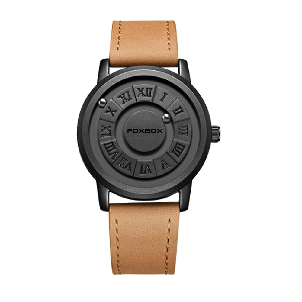 Magnetic Roller Mens Personalized Creative Watch Trendy Black Technology Cool Concept Borderless Design Watch Walmart