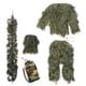 thumbnail image 5 of Trajes Ghillie para exteriores, ropa de caza con camuflaje realista de hojas 3D, ligera Verde 160~165CM, 5 of 8