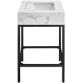 thumbnail image 6 of Meridian Furniture Marmo White Engineered Stone Bathroom Vanity, 6 of 9