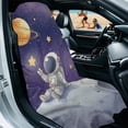 thumbnail image 2 of ZUXONGSY Car Seat Cover Towel Moon Astronaut Print Car Seat Protector Front Seats Breathable Towel Bucket Seat Covers Gift for Car Outdoor Sport Activities, 2 of 8