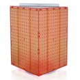 thumbnail image 1 of Azar Displays 701414-ORG Rotating Display Stand - 4-Sided Display Racks- Peg Display Carousel (14” W x 14” D x 20” H) - Easy Assemble Revolving Display for Retail - Pegboard Organizer, Orange, 1 of 1