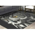thumbnail image 4 of Owl Rug, Owl Lover Gift Rug, Farmhouse Rug, Animal Rug, Front Door Rug, Popular Rug, Saloon Rug, 3D Printeds Rug, Home Decor Rug, 1.7'x2.3' - 50x70 cm, 4 of 8