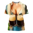 thumbnail image 3 of 2024 Camisetas estampadas en 3D con comida enlatada y cerveza para hombres y mujeres, nuevas camisetas de manga corta interesantes y geniales de verano, 3 of 5
