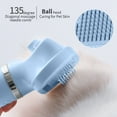 thumbnail image 6 of Tvtnvo Pet Hair Dryer with Brush Quiet Portable 3 Temperatures Low Noise Gentle Heat Fast Drying Soft Stainless Steel Pin Comb for Small Medium Dogs Pets Home Grooming Blue 12.4x5.0.x2.8in, 6 of 8
