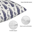 thumbnail image 3 of Yiaed Blue Leaves Print Pillow Covers Super Soft Decorative Square Throw Pillow Covers Case Cushion Covers for Sofa Couch Bedroom Car Decor（No pillow core）-20"x20", 3 of 7