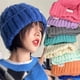 thumbnail image 2 of Gorro de punto coreano para mujer, gorro de lana cálido a la moda, gorro de invierno, 2023, 2 of 5