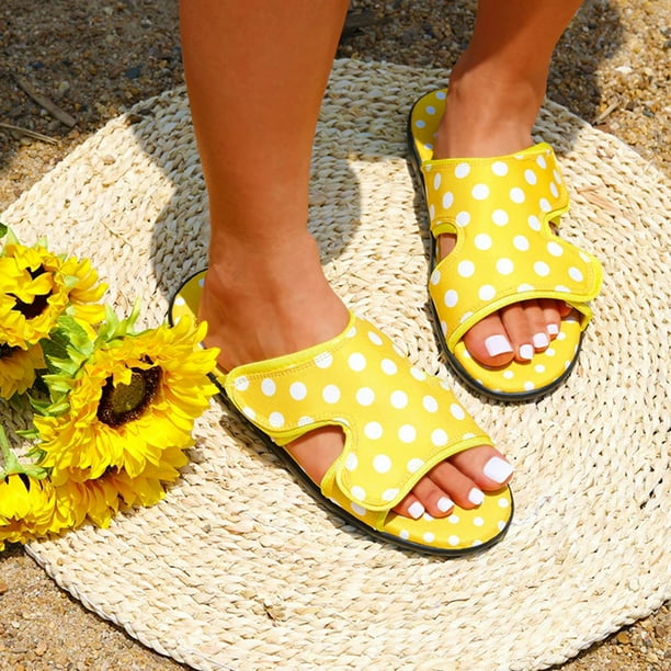 Sandalias de talla grande para mujer, sandalias de playa con punta abierta y punta ondulada de una línea Wmkox8yii ytu10205