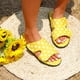 thumbnail image 1 of Sandalias de talla grande para mujer, sandalias de playa con punta abierta y punta ondulada de una línea Wmkox8yii  ytu10205, 1 of 4