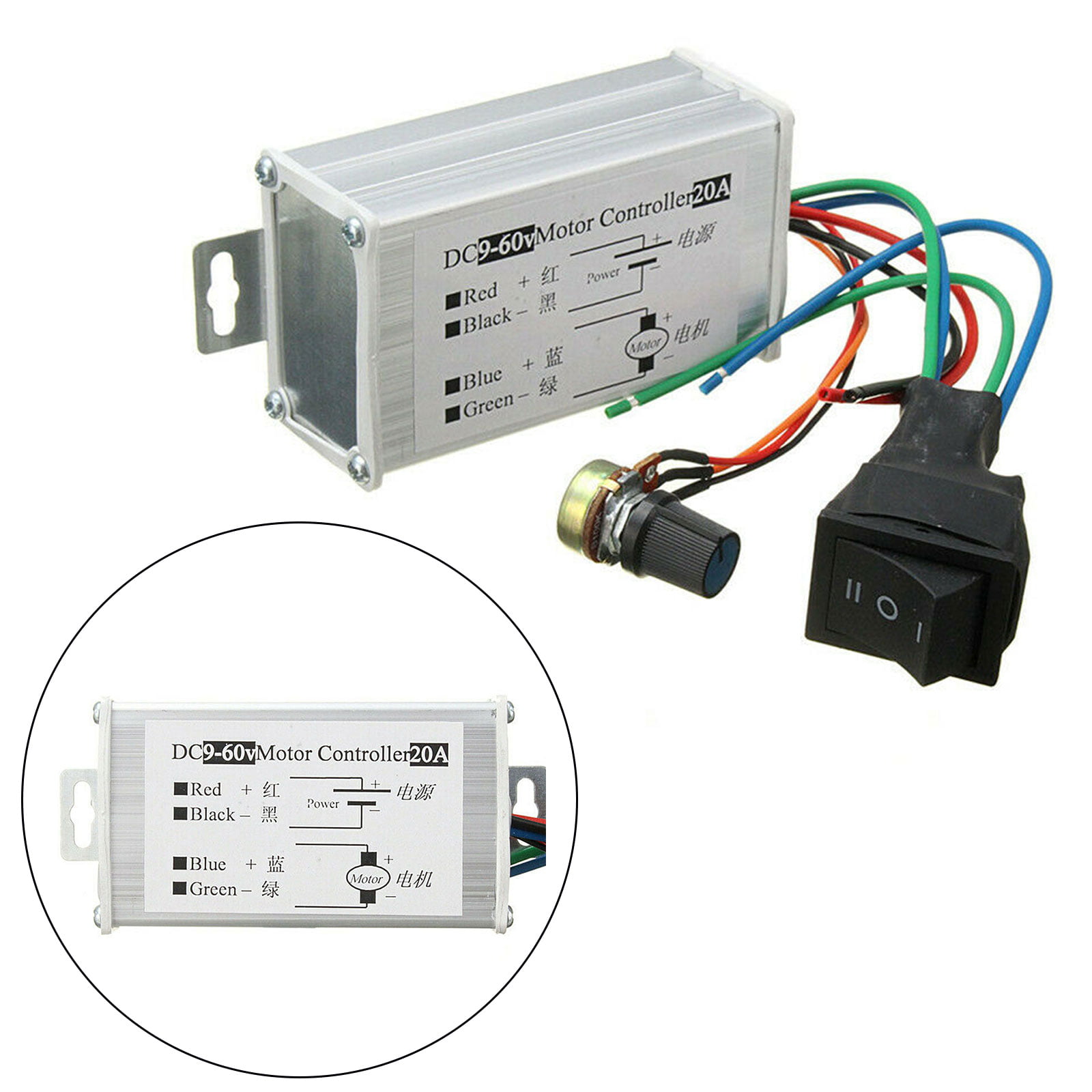 Details about   Speed Controller 12V 20A Power Low Noise High DC Motor Speed Controller S Long 