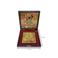 thumbnail image 3 of GoldGiftIdeas 24K Gold Plated Shrinathji Photo Frame with Charan Paduka, Baby Shower Return Gift, Krishna Wooden Momento Gift, Krishna Frame (Pack of 50), 3 of 4