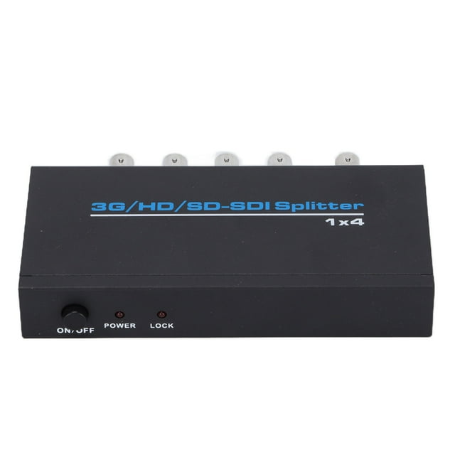 Divisor SDI 1x4, Señal de Alta Resolución Dividida de Salida de Larga Distancia Distribuidor SDI Profesional para Grado de Ingeniería