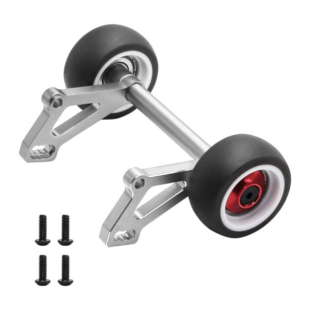 Rueda delantera para coche RC, barra de caballito de aluminio, rueda trasera para coche RC, soporte delantero Astilla