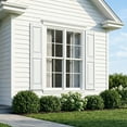 thumbnail image 5 of Barara King Window Shutters with Premium Board and Batten, Plantation Shutters with Squared Design and Easy Mount for Farmhouse, Home Office, Living Room, Bedroom, White(14"*59"), 5 of 8
