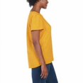 thumbnail image 2 of Hilary Radley Womens V-Neck Printed Blouse Size: L, Color: Mustard, 2 of 3