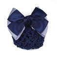 thumbnail image 2 of D-GROEE Big Bowknot Net Barrette Hair Clip Bun Cover Hairnet Hairnet Bow Decor for Woman, 2 of 7