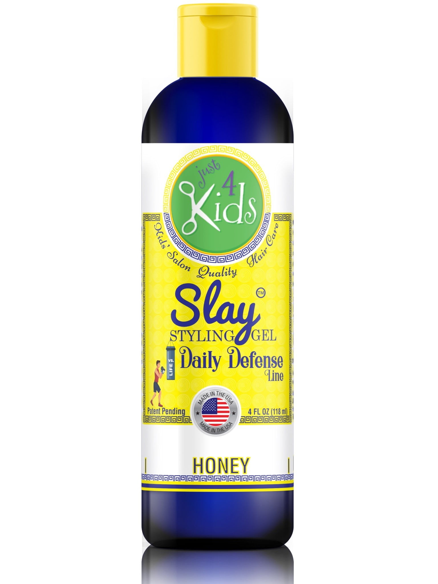 Slay All Natural Hair Gel for Kids | Light Hold | Chemical Free | Made with  Organic Honey, Flaxseed and Vitamins | Safe on Babies and Toddlers |  Awesome Styling and Flexibility