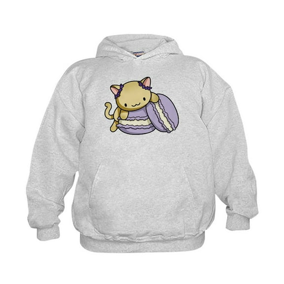 CafePress - Macaron Kitty Hoodie - Kids Hooded Sweatshirt, Classic Hoodie