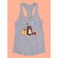 thumbnail image 3 of Party Animals Collection C. Racerback Tank Women -June Erica Vess Designs, Female Medium, 3 of 4