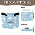 thumbnail image 2 of Haosy White Raindrops and Clouds Golf Mallet Putter Cover Strong Magnetic Leather Golf Club Headcover Closure, 2 of 7