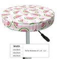 thumbnail image 4 of Xecao's Watermelon Print Stool Covers offer stylish, washable protection for PU round bar stools, perfect for home or commercial use., 4 of 7