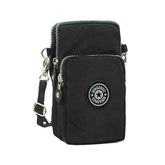 Qarigey Bolso bandolera práctico de poliéster adecuado para todas las ocasiones Bolso de hombro espacioso y duradero Viajes, Equipaje y Accesorios Varios negro
