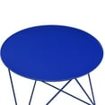 thumbnail image 3 of ACME Epidia Round Accent Table in Blue, 3 of 6
