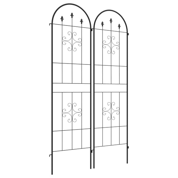 Set of 2 Garden Trellis Metal Trellis for Climbing Plants Flowers