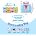 thumbnail image 2 of yeacher Bilingual Arabic-English Interactive Learning Cards for Kids - Portable Educational Flashcard Device with Adjustable Volume & 224 Content Pieces, 2 of 6
