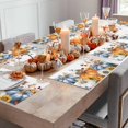 thumbnail image 3 of Fall Placemats Set of 6 Autumn Sunflower Leaves Place Mats Thanksgiving Placemat Orange Blue Pumpkin Table Mats for Dining Kitchen Table Holiday Dinner Party Home Fall Decorations 13x19 Inch, 3 of 8