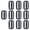 Black, variant on Tibvox 10Pcs Plastic Tri-Glide Slide Buckle Adjustable Webbing Slider for Belt Backpack