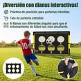 thumbnail image 3 of Wumubs Set de 2 Porterías de Fútbol para Niños de 6x4 Pies, Equipo de Entrenamiento con Pelota y Objetivos, Red de Fútbol para Niños de 3 a 12 Años, Juegos Deportivos al Aire Libre, 3 of 7