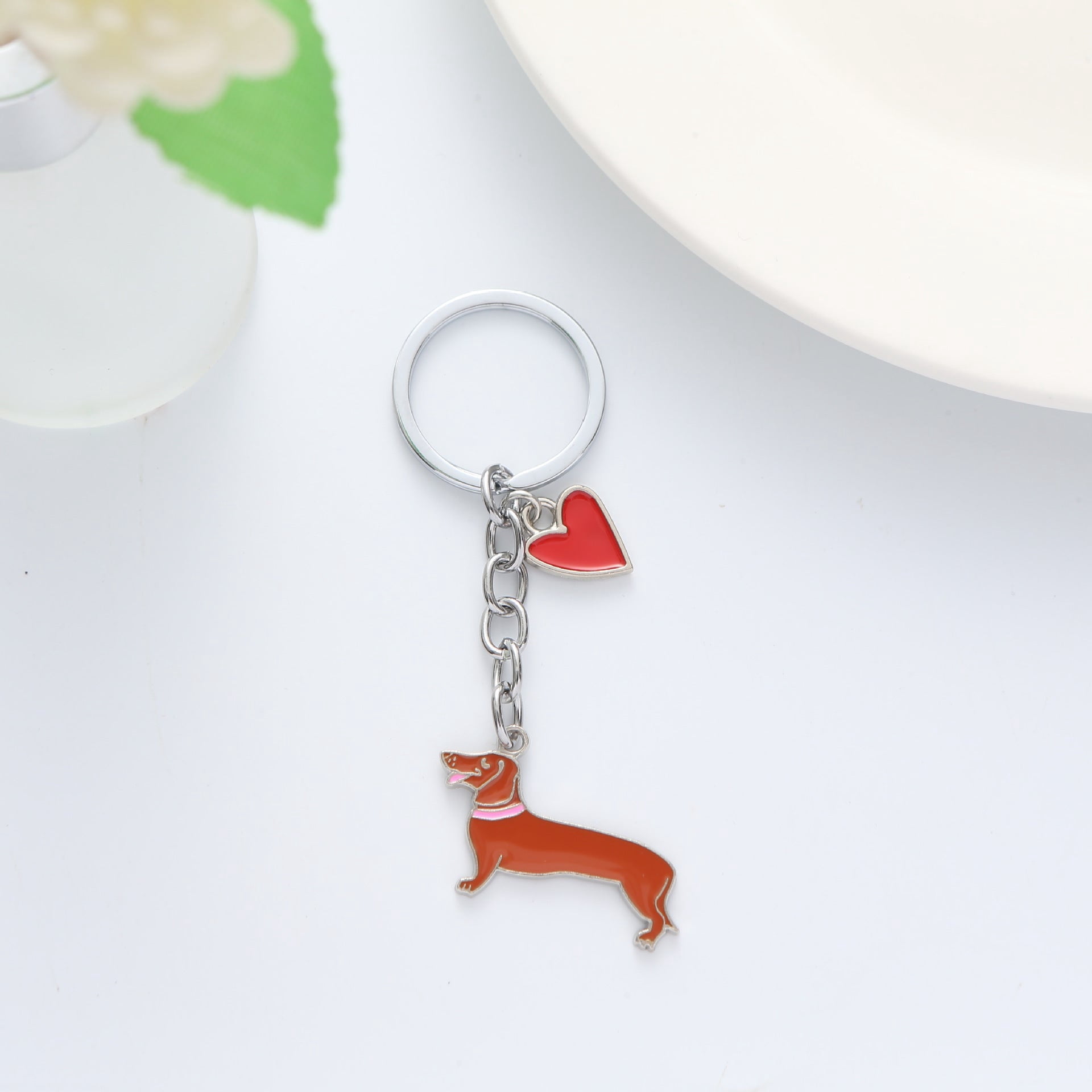 Creative Zinc Alloy Key Ring Ornament Love