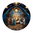 thumbnail image 2 of Decoración Navideña Redonda de Acrílico con Jesús para Colgar En La Pared., 2 of 5