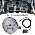 thumbnail image 4 of 110mm 3 - in - 1 GPS Speedometer Odometer with Voltmeter Fuel Level Gauge for RV Yacht Truck Red Backlight, 4 of 7