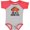 Baseball Heather and Red, variant on Inktastic Ocean City Maryland Cute Crab Boys or Girls Baby Bodysuit