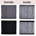 thumbnail image 2 of Holzlrgus 2 Pcs Neck Warmer Winter Warm Infinity Scarf Double-Layer Thick Fleece Windproof Scarves Gifts for Women Men, 2 of 4