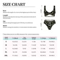 thumbnail image 4 of Kdxio Bee Floral Print Women's 2 Piece High Waisted Wrap Spaghetti Strap Summer Swimsuit Bikini Set-Small, 4 of 7