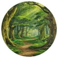 thumbnail image 3 of Forest Round Area Rugs for Bedroom Living Room, 3FT Soft Comfy Indoor Circle Carpets, Carpet Home Decor Floor Mat, 3 of 6