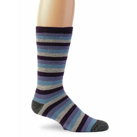 

Warrior Alpaca Socks - Striped Outdoor Terry Lined Crew Alpaca Socks for Men and Women