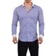 thumbnail image 1 of Camisa John Leopard Shirt Metal Emblem Manga Larga Slim Full, 1 of 7