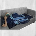thumbnail image 6 of 100th Birthday Soft Flannel Fleece Throw Blanket, Happy Birthday Old Grandparents Century Party Image Print, Cozy Plush for Indoor and Outdoor Use, 60" x 80", Sky Blue and Navy Blue, by Ambesonne, 6 of 6