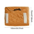 thumbnail image 3 of USB Heated Blanket – Portable Cordless Electric Knee Blanket, 39" x 27" for Home, Office, Travel & Outdoor Use, Battery-Operated Heating for Instant Warmth, Yellow, Blanket, 3 of 9