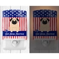 thumbnail image 2 of Caroline's Treasures BB3003CNL Patriotic Pug Fawn Ceramic Night Light, 6x4x3", multicolor, 2 of 2