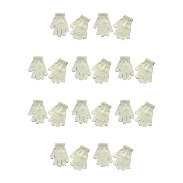 Qarigey 1 par de guantes para niños, ropa para niños y niñas, accesorio para ropa de invierno, color blanco Blanco 10piezas Qarigey CBP201977