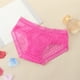 thumbnail image 2 of Gibobby Ropa interior para mujer de encaje Las bragas de encaje para mujer calzan las bragas transparentes cómodas y sin costuras(Rosa caliente,M), 2 of 5