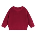 thumbnail image 4 of Annhoo Kids Knit Sweaters for Girl Crew Neck Oversized Soft Warm Trendy Pullover Kids Fall School Outfit Shirts, 4 of 9