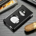 thumbnail image 3 of Cigar cutter five-in-one multifunctional cigar scissors stainless steel blade flat V-mouth scissors cigarette butt through needle cigar drill,白色, 3 of 9
